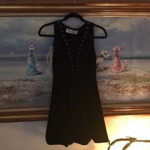 🧡Gypsy Warrior black skater dress with ties